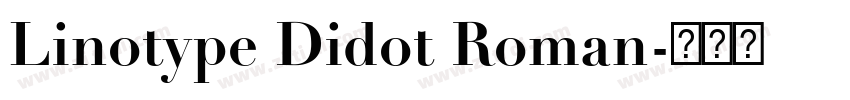 Linotype Didot Roman字体转换